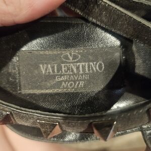 Valentino Garavani Black Studded Leather Heels